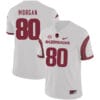 Arkansas Razorbacks #80 Drew Morgan College Football Jersey White