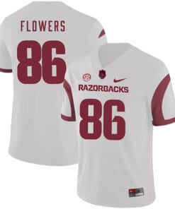 Arkansas Razorbacks #86 Trey Flowers College Football Jersey White
