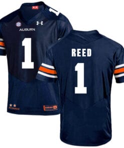 Auburn Tigers Under Armour #1 Trovon Reed Football Jersey Dark Blue