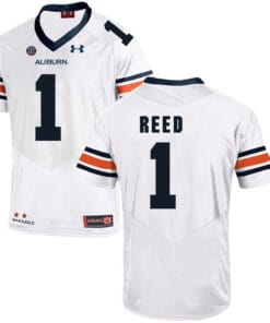 Auburn Tigers Under Armour #1 Trovon Reed Football Jersey White