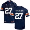 Auburn Tigers Under Armour #27 Robenson Therezie Football Jersey Dark Blue
