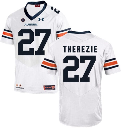 Auburn Tigers Under Armour #27 Robenson Therezie Football Jersey White