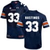 Auburn Tigers Under Armour #33 Will Hastings Football Jersey Dark Blue