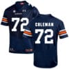 Auburn Tigers Under Armour #72 Shon Coleman Football Jersey Dark Blue