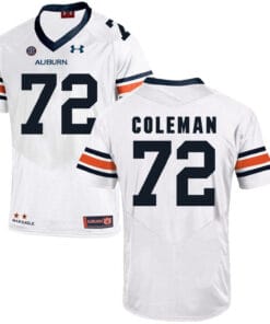 Auburn Tigers Under Armour #72 Shon Coleman Football Jersey White