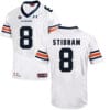 Auburn Tigers Under Armour #8 STIDHAM Football Jersey White
