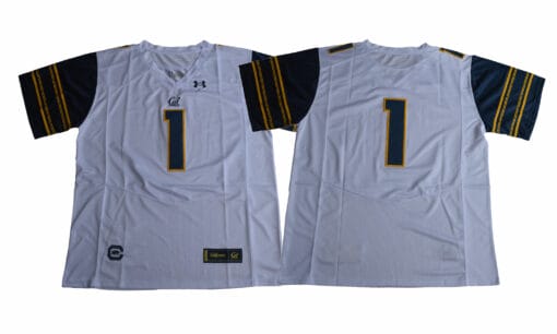 California Golden Bears #1 White Under Armour NCAA Football Jersey