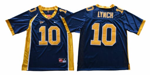 California Golden Bears #10 Marshawn Lynch Football Jersey Blue With Patch