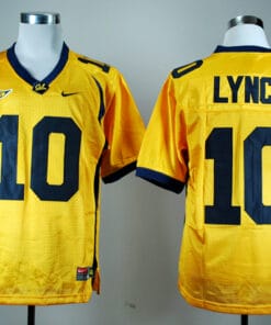 California Golden Bears #10 Marshawn Lynch Football Jersey Yellow