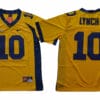 California Golden Bears #10 Marshawn Lynch Football Jersey Yellow Blue