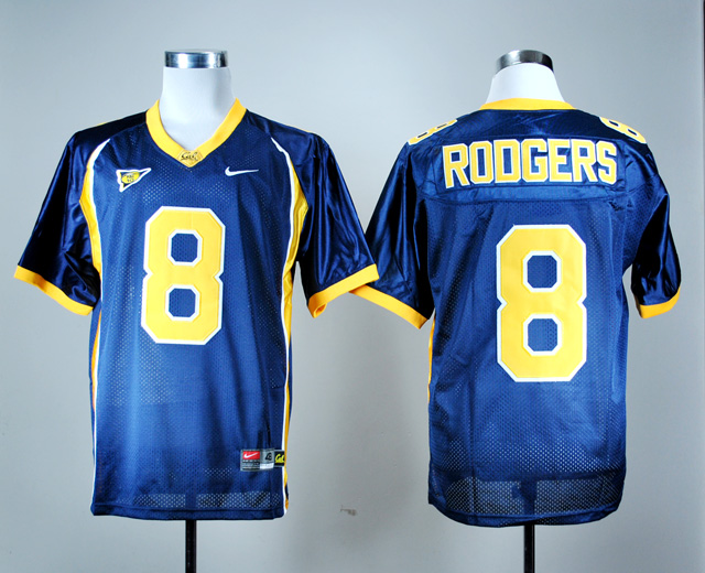 California Golden Bears #8 Aaron Rodgers NCAA Football Jersey Blue