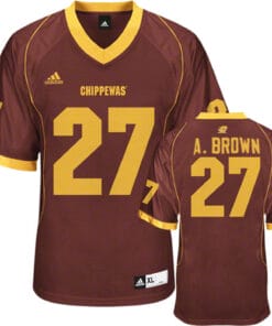 Central Michigan Chippewas #27 Antonio Brown Football Jersey With Patch