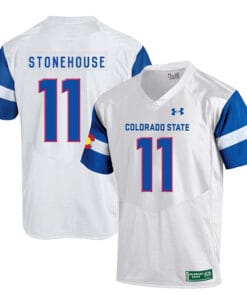 Colorado State Rams #11 Ryan Stonehouse NCAA Football Jersey White