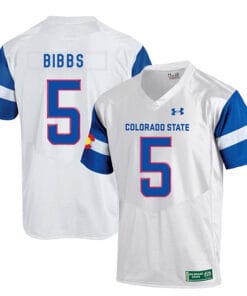 Colorado State Rams #5 Kapri Bibbs NCAA Football Jersey White