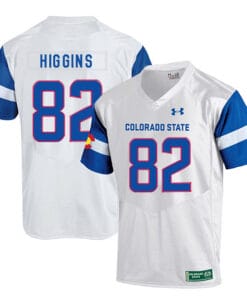 Colorado State Rams #82 Rashard Higgins NCAA Football Jersey White