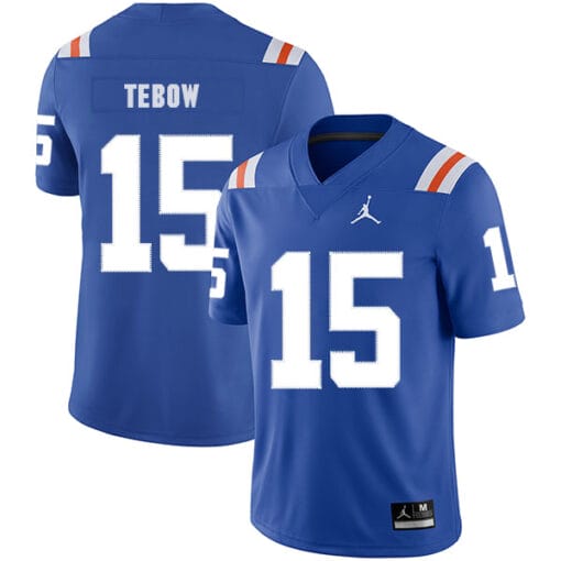 Florida Gators #15 Tim Tebow College Football Jersey Blue