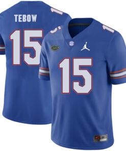 Florida Gators #15 Tim Tebow College Football Jersey Blue Logo Patch