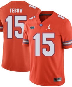 Florida Gators #15 Tim Tebow College Football Jersey Orange Logo Patch