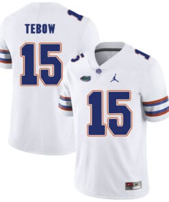 Florida Gators #15 Tim Tebow College Football Jersey White Logo Patch