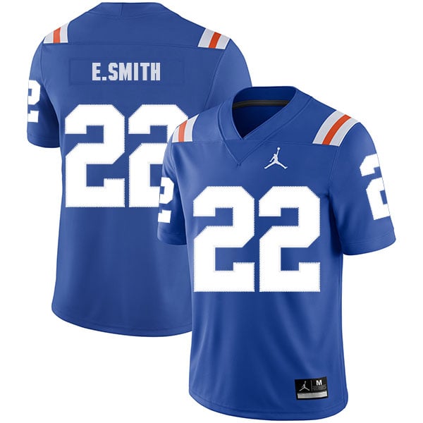 Florida Gators #22 Emmitt Smith College Football Jersey Blue