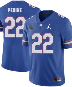 Florida Gators #22 Lamical Perine NCAA Football Jersey Blue Logo Patch