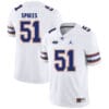 Florida Gators #51 Brandon Spikes NCAA Football Jersey White Logo Patch