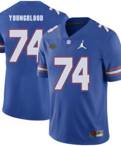 Florida Gators #74 Jack Youngblood NCAA Football Jersey Blue Logo Patch