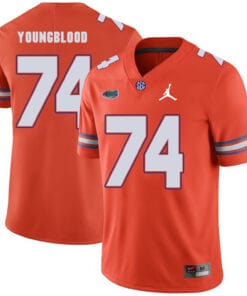 Florida Gators #74 Jack Youngblood NCAA Football Jersey Orange Logo Patch