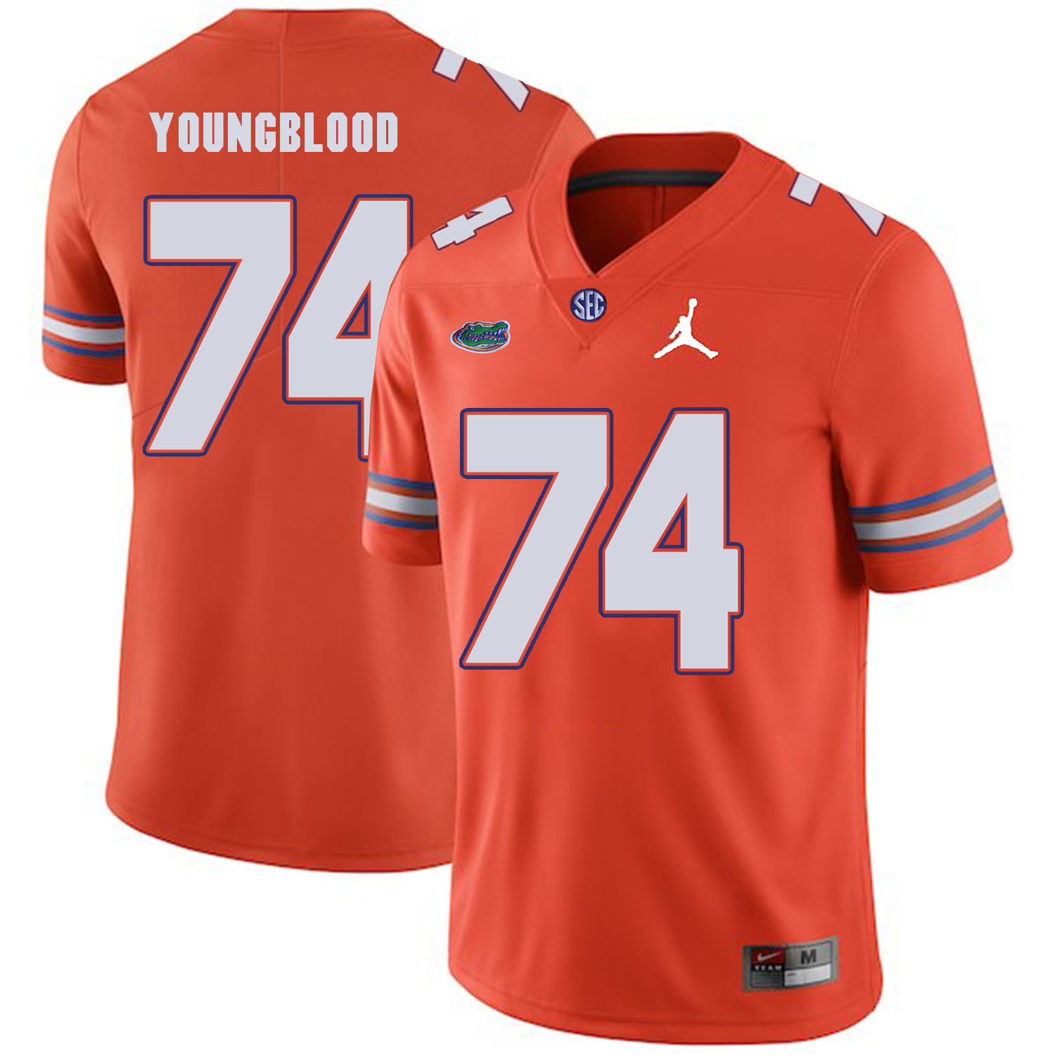 Florida Gators #74 Jack Youngblood NCAA Football Jersey Orange Logo Patch