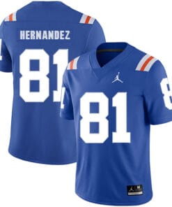 Florida Gators #81 Aaron Hernandez NCAA Football Jersey Blue