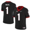 Georgia Bulldogs #1 Sony Michel NCAA College Football Jersey Black