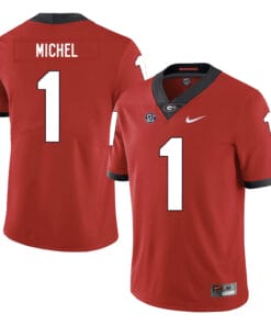 Georgia Bulldogs #1 Sony Michel NCAA College Football Jersey Red