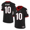 Georgia Bulldogs #10 Malik Herring College Football Jersey Black