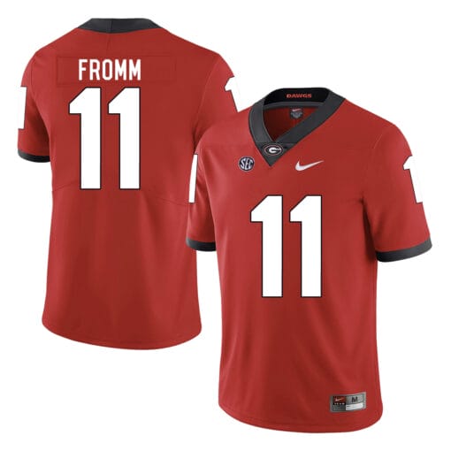 Georgia Bulldogs #11 Jake Fromm College Football Jersey Red