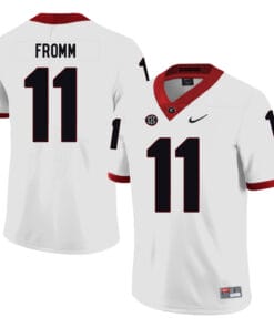 Georgia Bulldogs #11 Jake Fromm College Football Jersey White