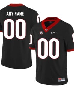 Custom Georgia Bulldogs Jersey Football Black
