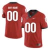 Custom Georgia Bulldogs Jersey Football Red SEC Patch