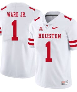 Houston Cougars #1 Greg Ward Jr College Football Jersey White