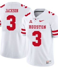 Houston Cougars #3 William Jackson College Football Jersey White