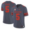 Houston Cougars #5 Howard Wilson College Football Jersey Gray