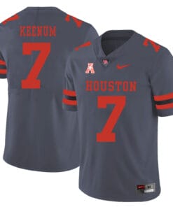 Houston Cougars #7 Case Keenum College Football Jersey Gray