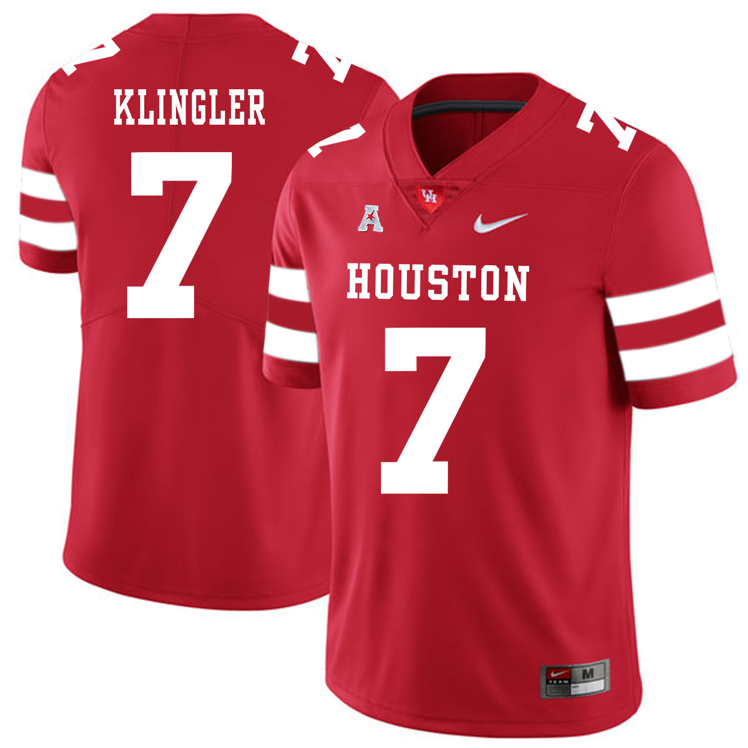 Houston Cougars #7 David Klingler College Football Jersey Red