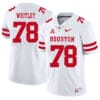 Houston Cougars #78 Wilson Whitley College Football Jersey White