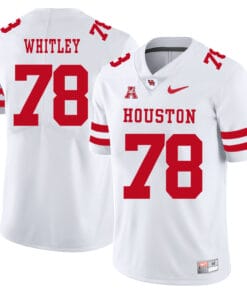 Houston Cougars #78 Wilson Whitley College Football Jersey White