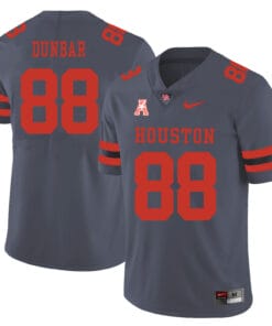 Houston Cougars #88 Steven Dunbar College Football Jersey Gray