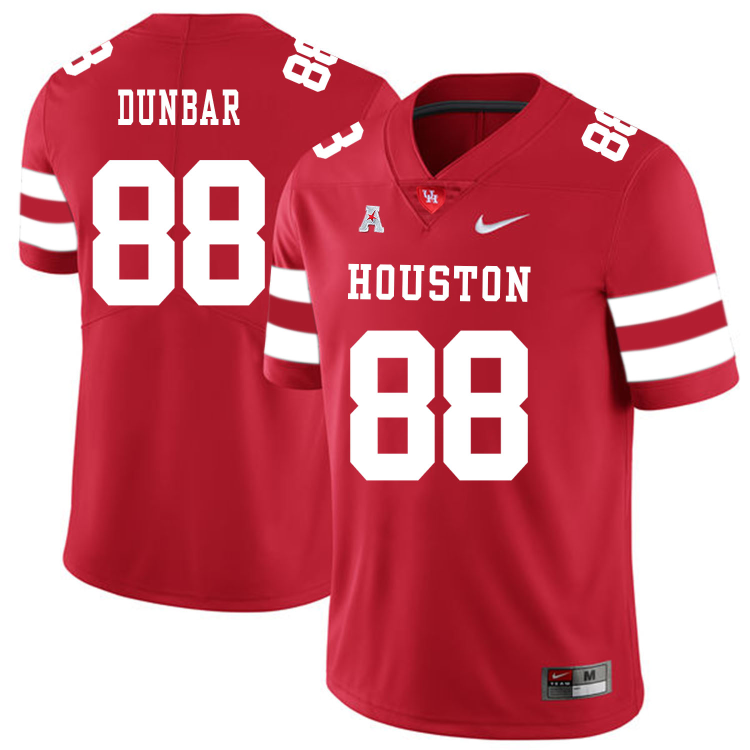 Houston Cougars #88 Steven Dunbar College Football Jersey Red