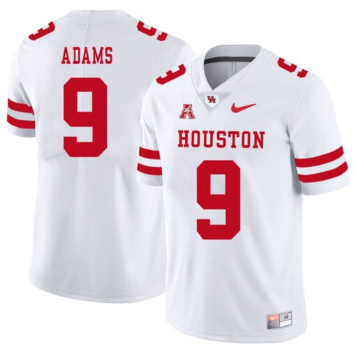 Houston Cougars #9 Matthew Adams College Football Jersey White
