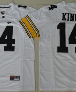 Iowa Hawkeyes #14 Desmond King NCAA College Football Jersey White