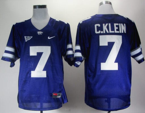 Kansas State Wildcats #7 Collin Klein College Football Jersey Purple