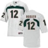 Miami Hurricanes #12 Rosier NCAA College Football Jersey White